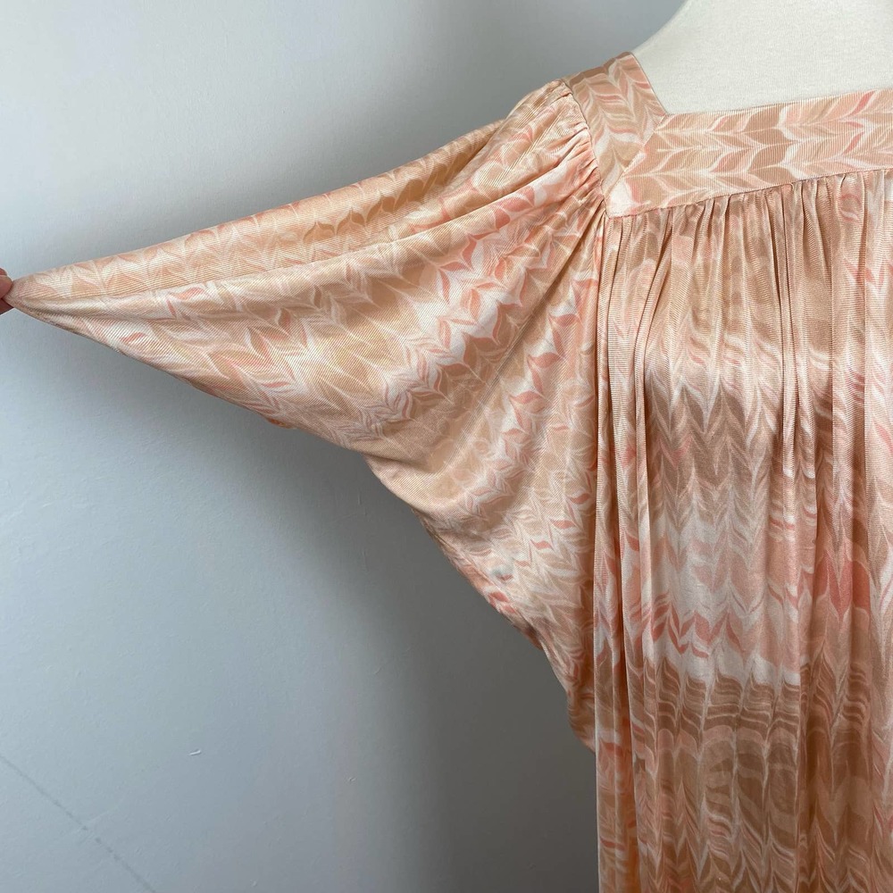 Georgie Keyloun Vintage 70s Neutral Kaftan Maxi Dress - Picture 3 of 8